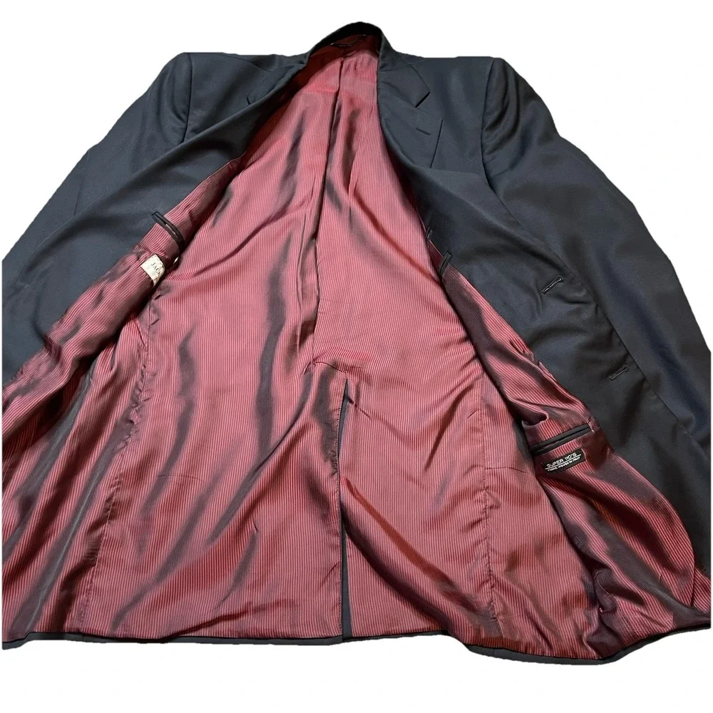 Jack Victor Loretowood Men's Blazer Jacket Super 110's 42 XL Italy 100% Wool